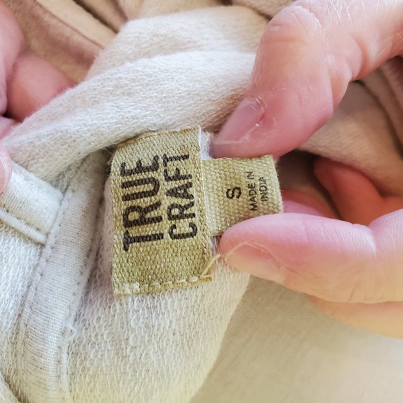 Oatmeal True Craft Hooded Top size Small - Picture 5 of 7